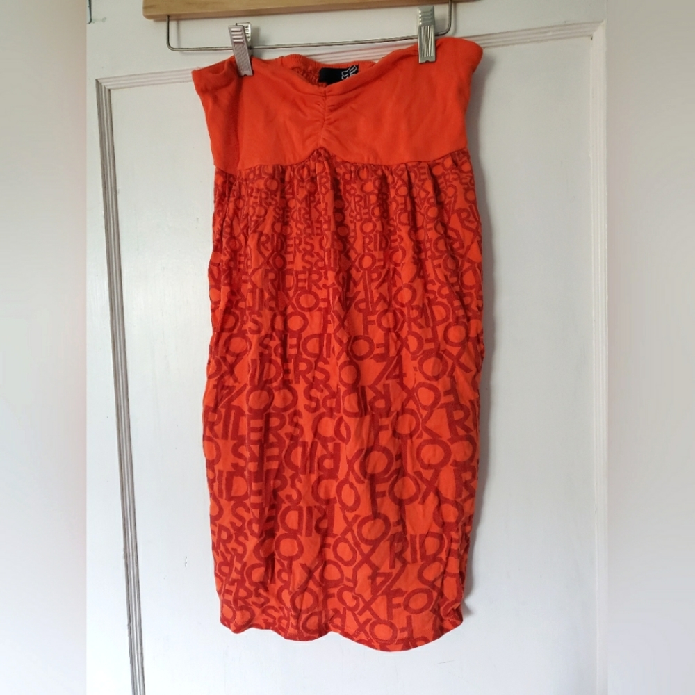 🦊🧡Vintage Strapless Fox Dress 👗 🦊